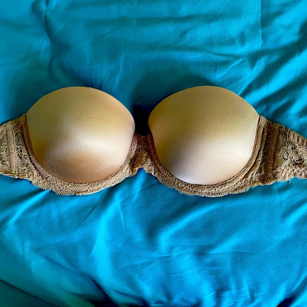 Victoria Secret Pink brand strapless bra.